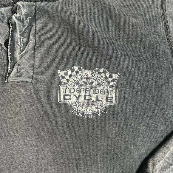 Vintage Harley-Davidson Charcoal Tee with Eagle Graphic - Picture 4 of 10